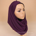 New arrival fashion scarf women plain chiffon crinkle hijab wholesale